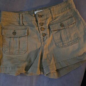 Jessica Simpson - Green Jean Shorts